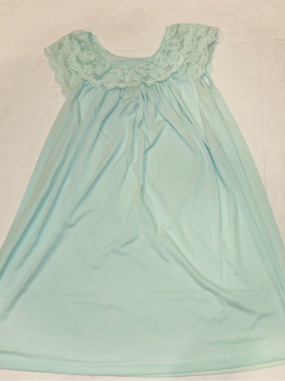Lace Yoke Nightgown - Mint